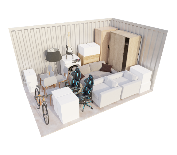 250 to 300 square foot storage unit