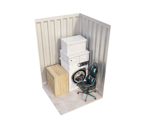 25 square foot storage unit